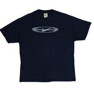 Vintage 90s Nike Central Y2K Nike Lightning Logo Tee Swoosh